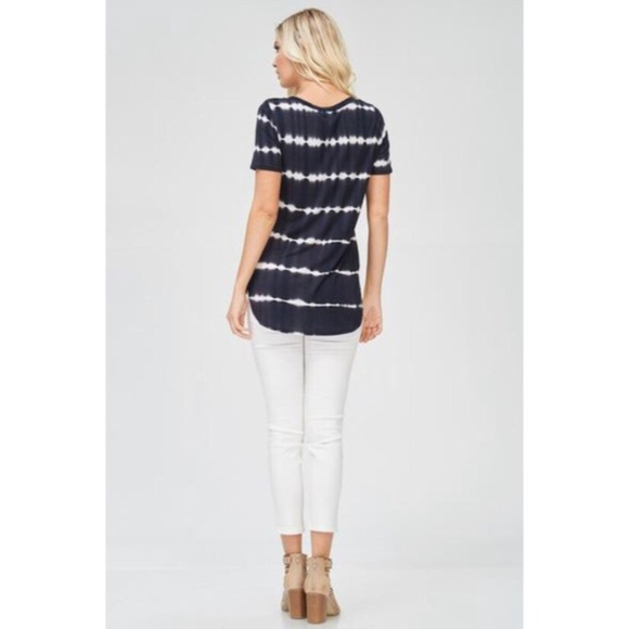 Black/White Dip Dye Top - Picture 3 of 3